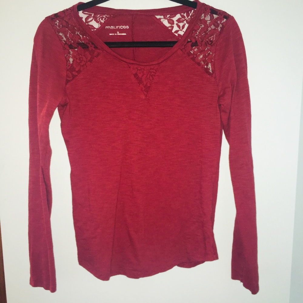 lace long sleeve shirt